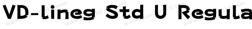 VD-lineg Std U Regular字体转换